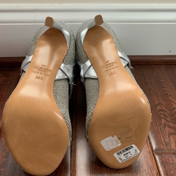 Valentino Rockstud body tech booties 36.5 silver - Picture 5 of 8